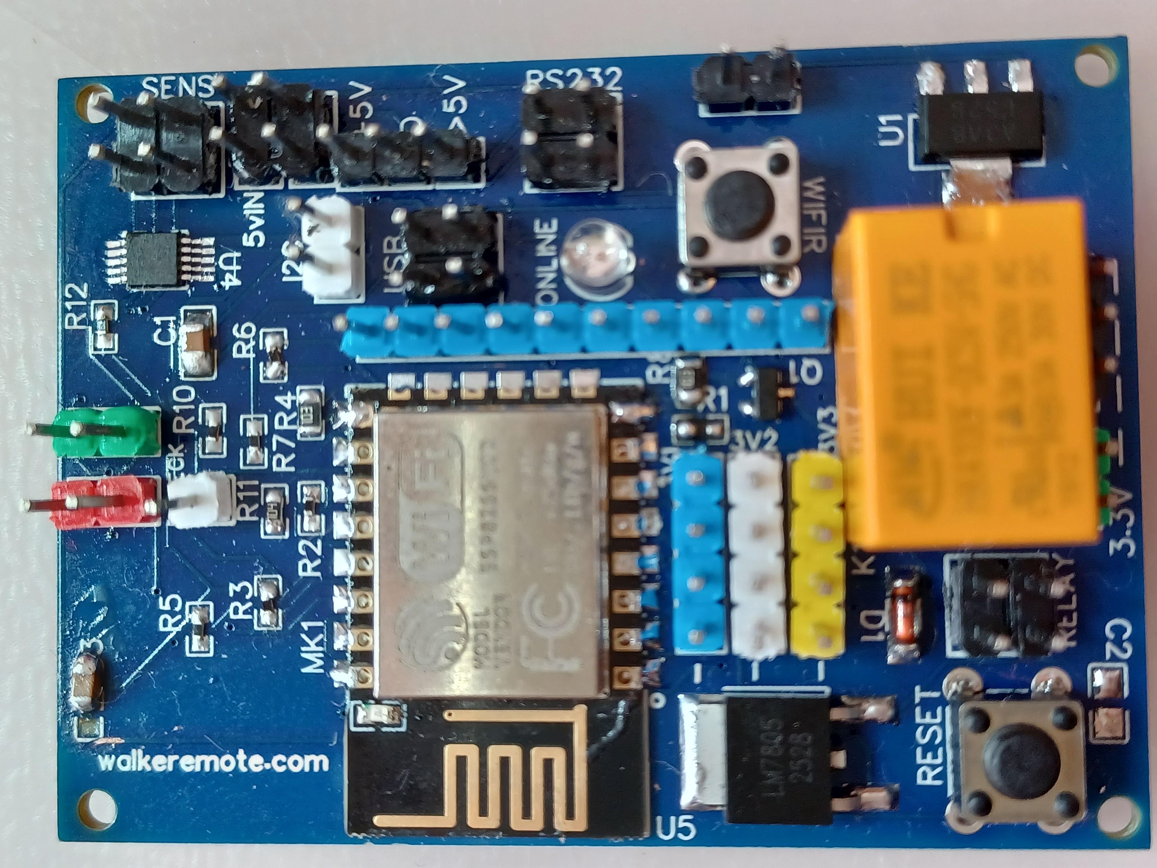 WalkerRemoteBoard Rev5 front side
